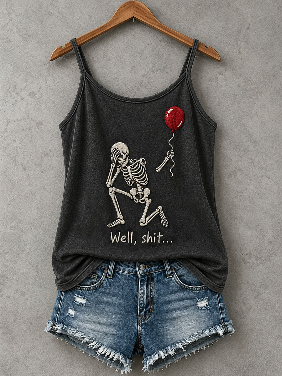Women's Funny Skeleton Tank Top