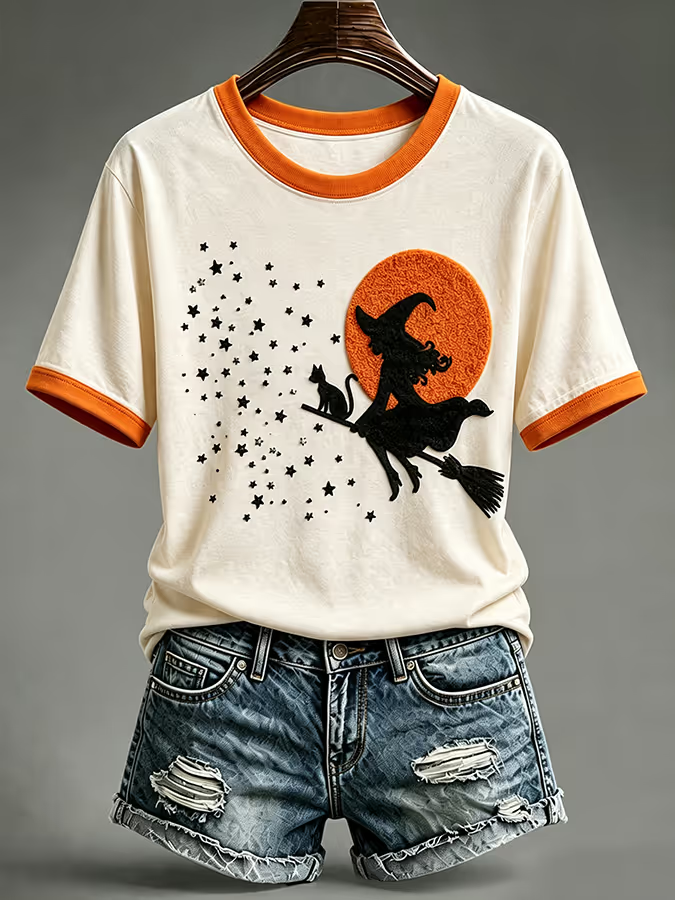 Women's Halloween Short-sleeved T-shirt