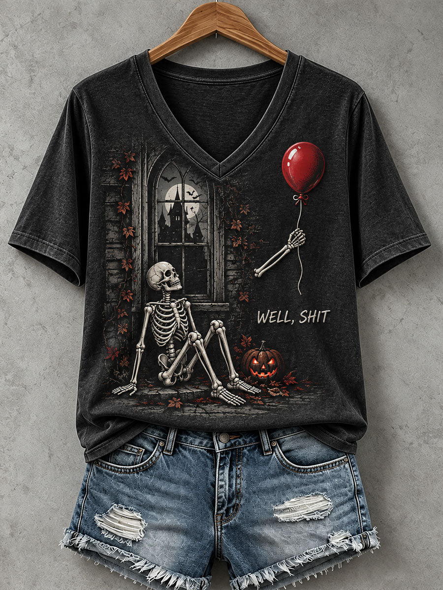 Women's Funny Skeleton T-Shirt