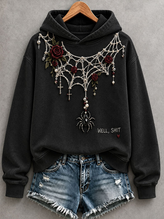 Women's Gothic Spider Hoodie