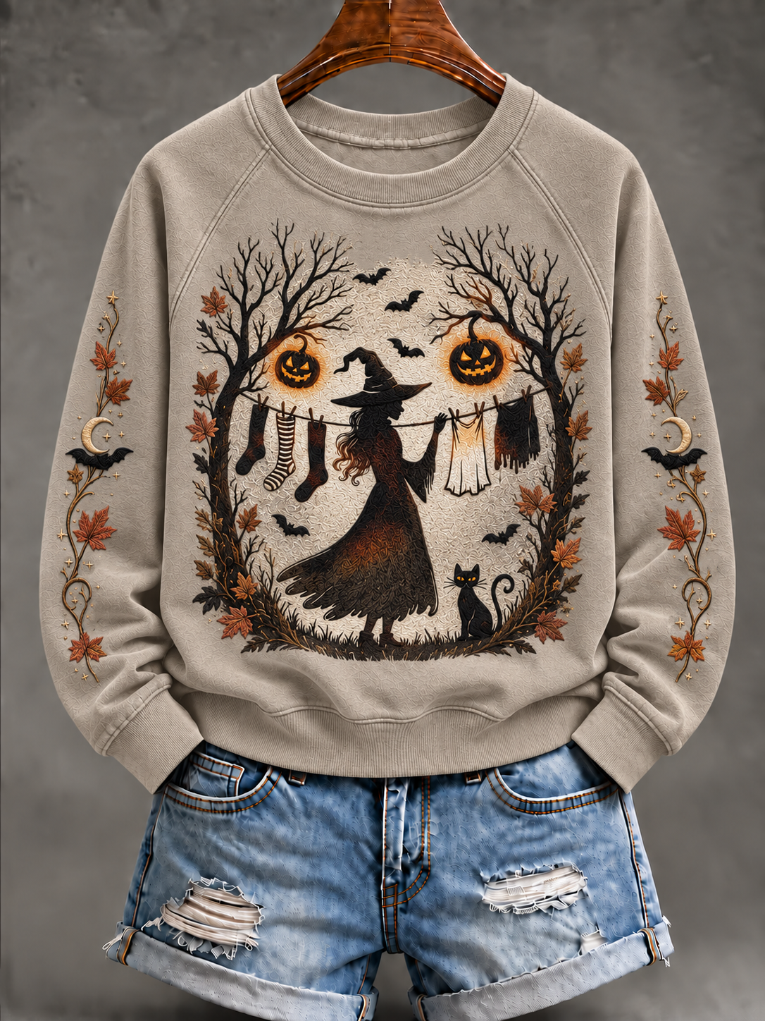 Women's Witch Raglan Sleeve Sweatshirt