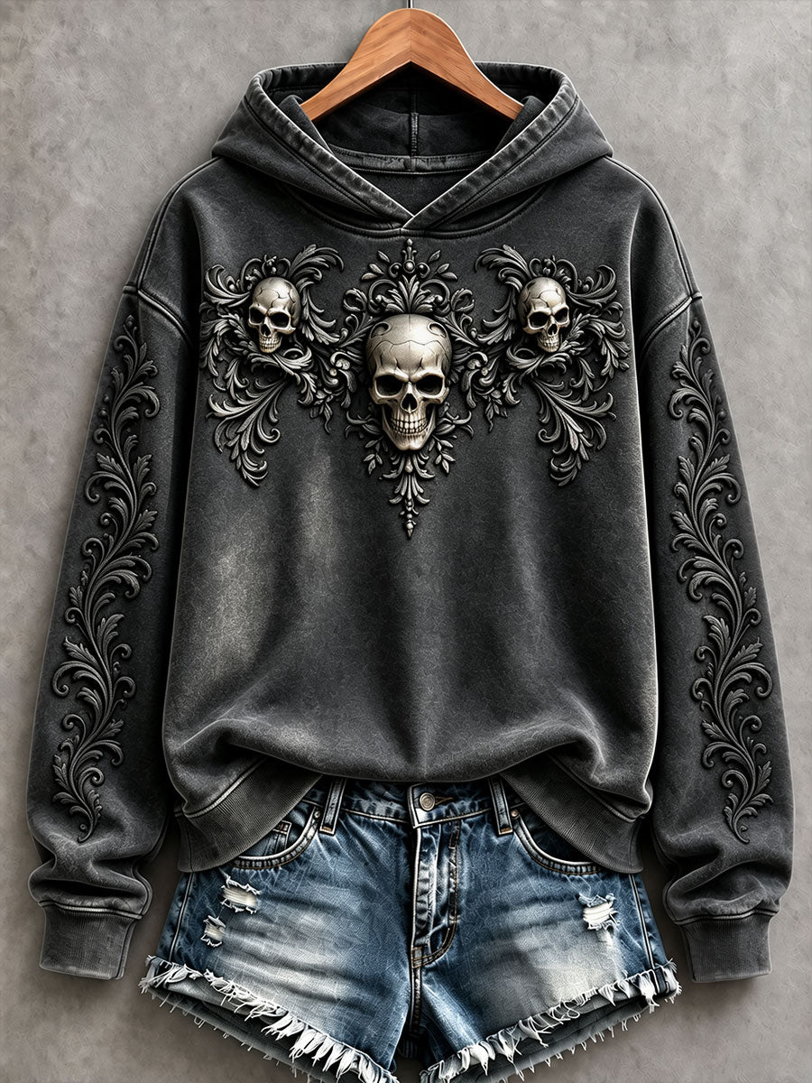 Women's Gothic Skull Halloween Hoodies