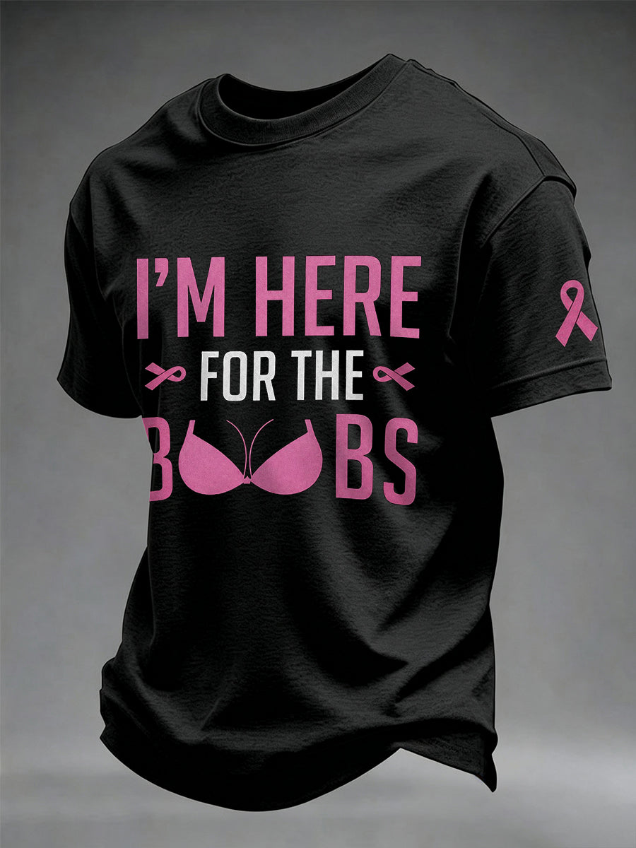 Men's Breast Cancer Awareness Real Men Wear Pink T-shirt
