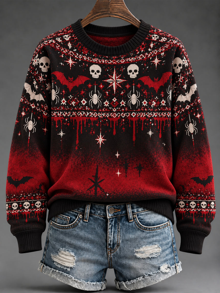 Women's Halloween Print Sweatshirt