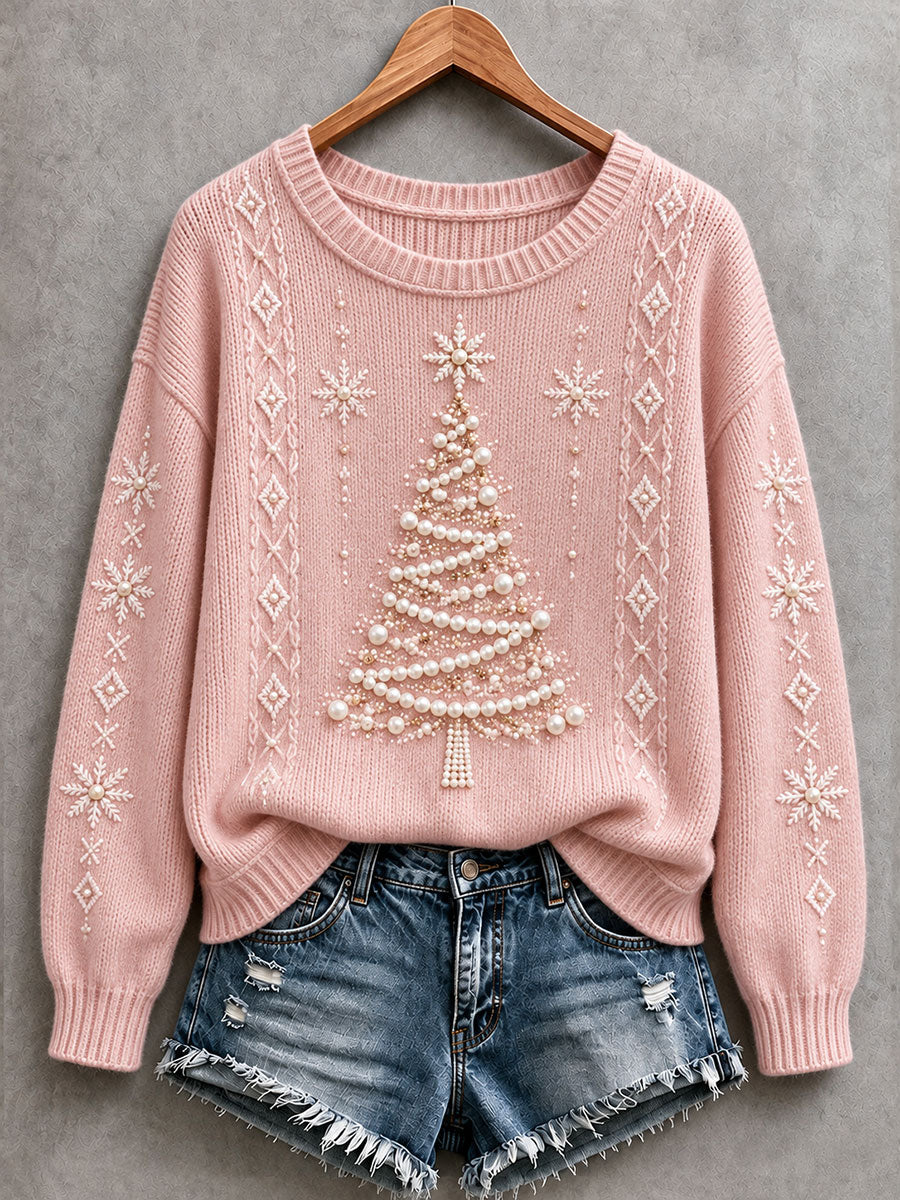 Women's Christmas Tree Cozy Knit Sweater