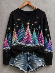 Women's Christmas Tree Cozy Knit Sweater