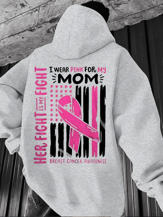 Men's Breast Cancer Awareness Real Men Wear Pink Hoodie