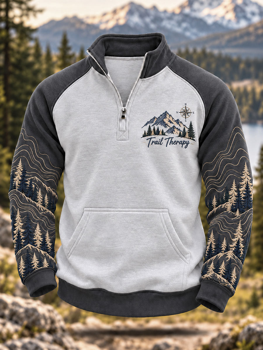 Men's Trail Therapy Print Zip-Up Hoodie