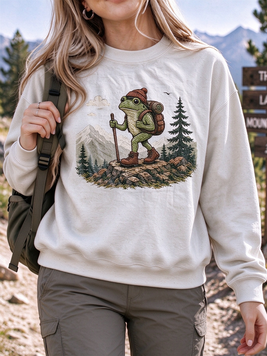 Women's Hiking Lover Printed Regular Sweatshirt