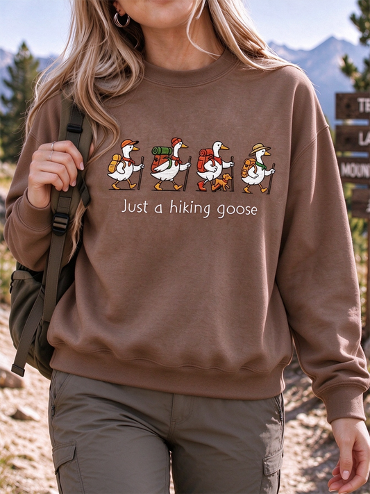 Women's Hiking Lover Printed Regular Sweatshirt
