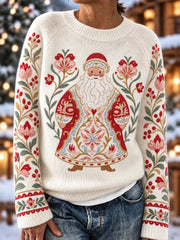 Women's Nordic-style Santa Claus tops