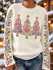 Women's Nordic-Style Christmas Trees Tops