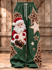 Women's Christmas Santa Claus Print Sweatpants