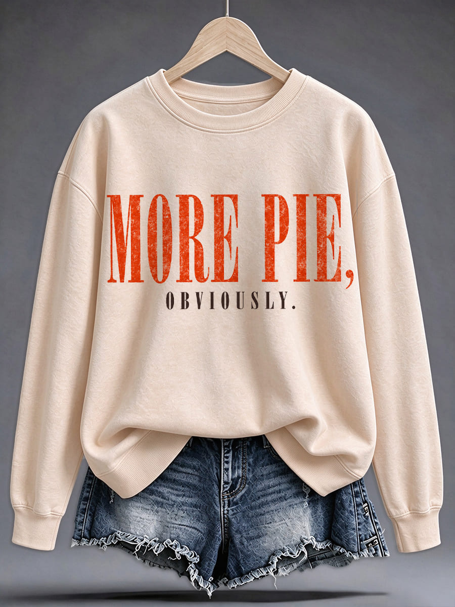 Women's Fun Thanksgiving Print Sweatshirt
