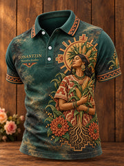 Men's Mexico Tonantzin Printed Casual Tops