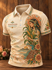 Men's Mexico Tonantzin Printed Casual Tops